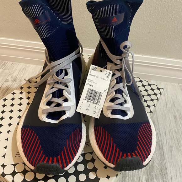 NWT: ADIDAS BY STELLA MCCARTNEY PULSEBOOST MID SOCK SNEAKER- Size. 7 1/2 - Picture 4 of 7